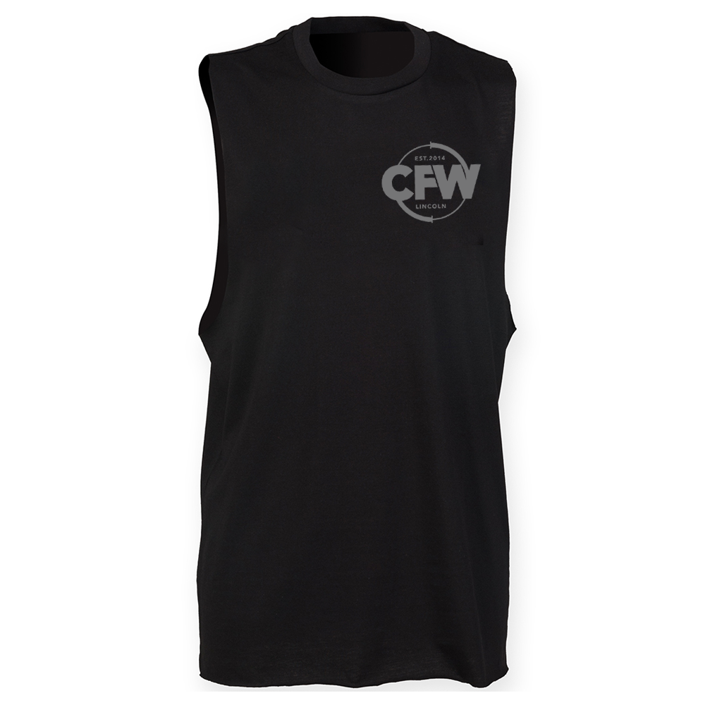 CrossFit Witham - Mens Muscle Vest - Circle logo