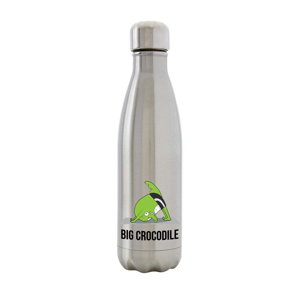 Bottle - Silver Metal Bottle - Choose Your Croc