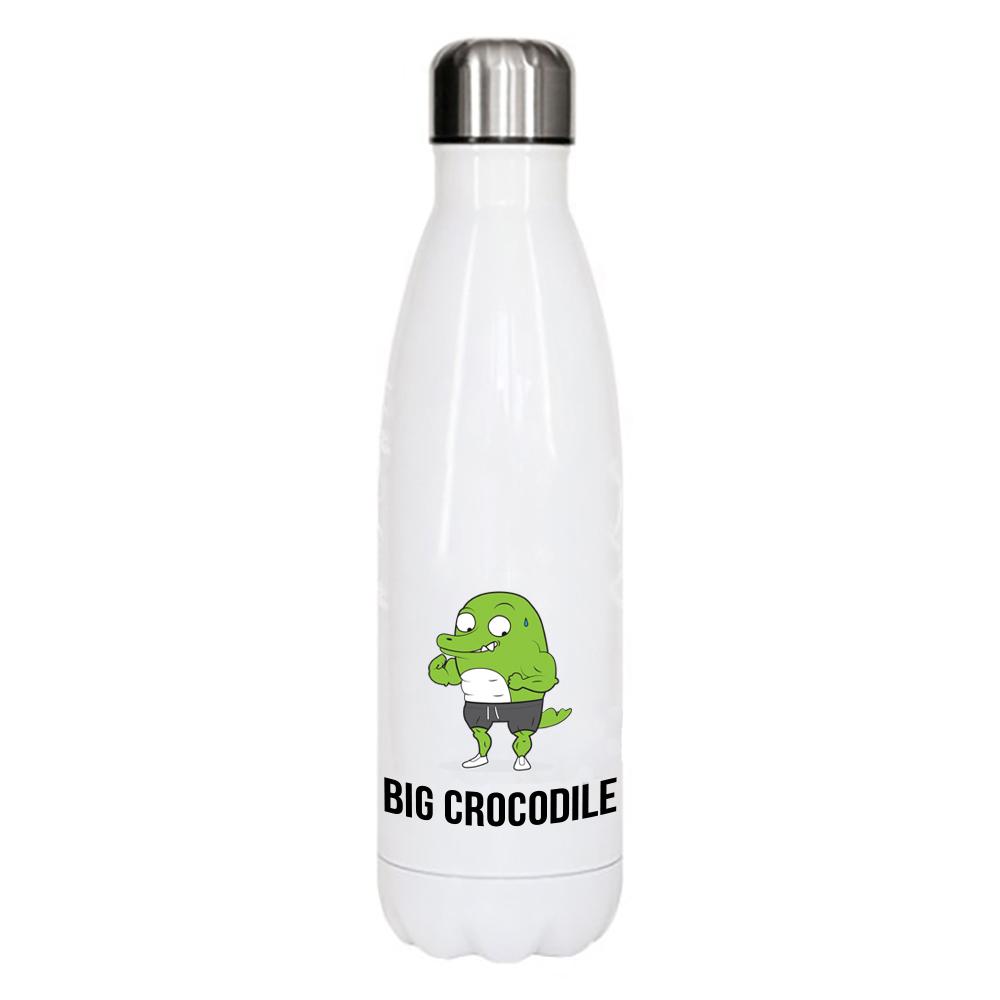 Hench Croc - White Metal Bottle