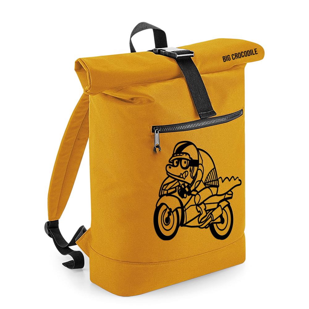 Mustard - Roll Top Ruck Sack - Choose Your Croc