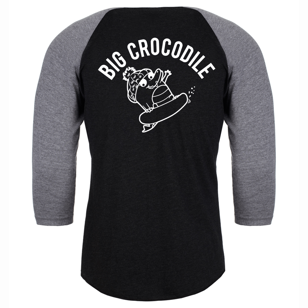 Snowboarder Baseball Top - Big Crocodile