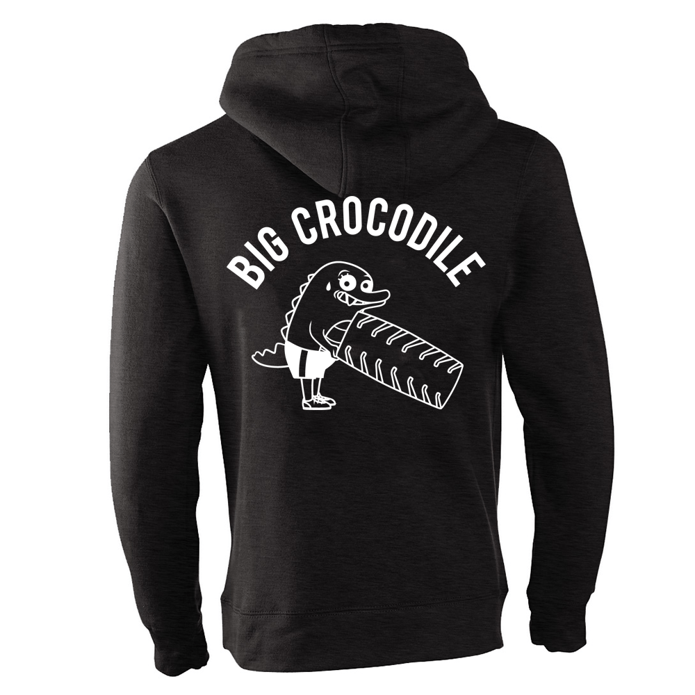 Tyre Flipper Fleece Lined Zip Up Hoodie - Big Crocodile