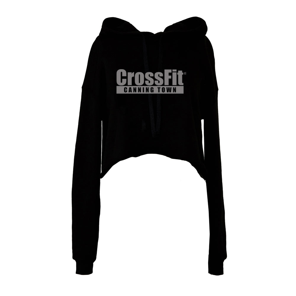 CrossFit Canning Town Cropped Ladies Hoodie Big Crocodile