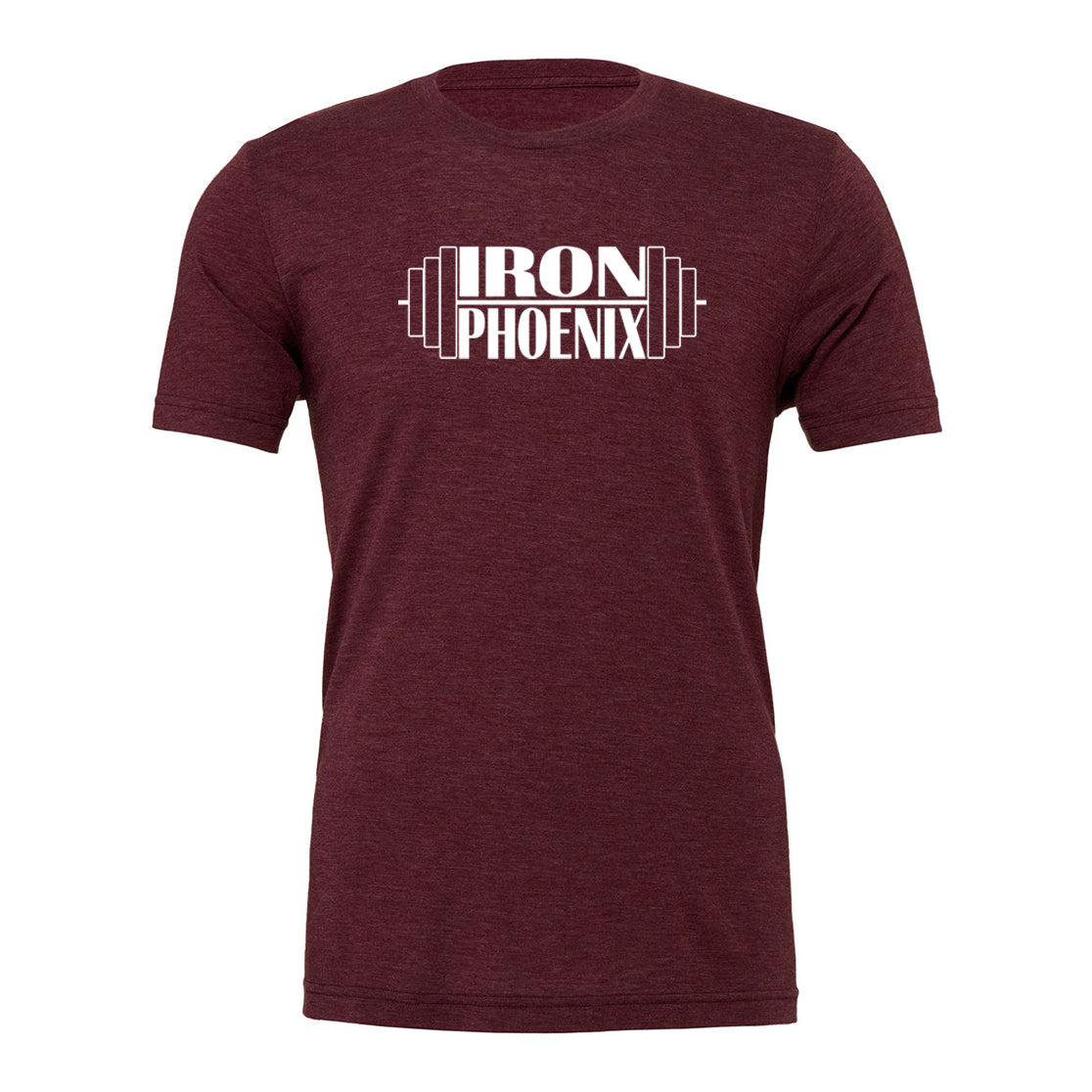 Iron Phoenix - Tri Blend T shirt - Barbell print