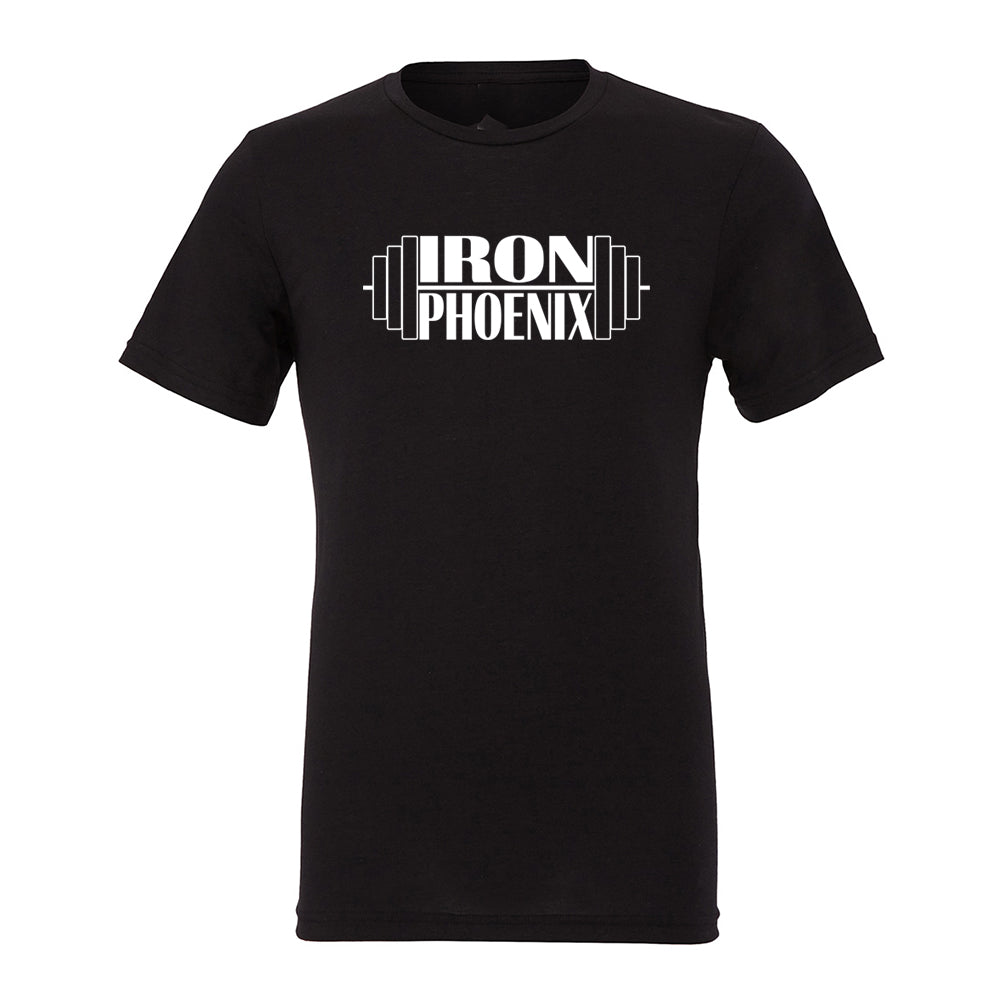 Iron Phoenix - Tri Blend T shirt - Barbell print