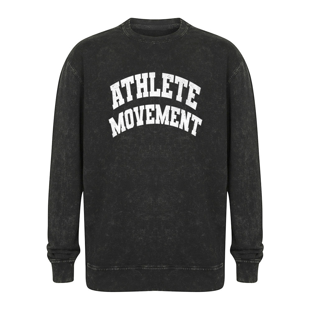 Athlete Movement - Acid Wash Sweatshirt - Distressed print