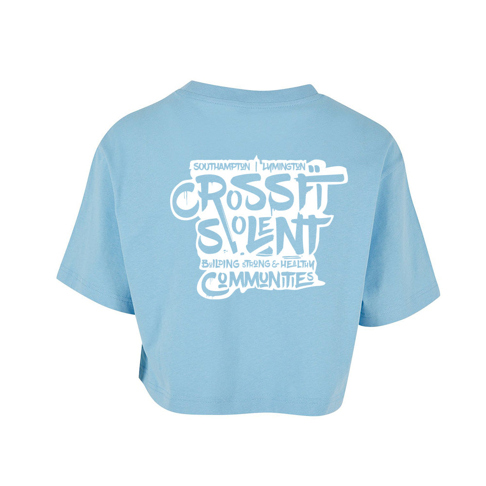 SOLENT CROSSFIT - Ladies Cropped T shirt - Community Print