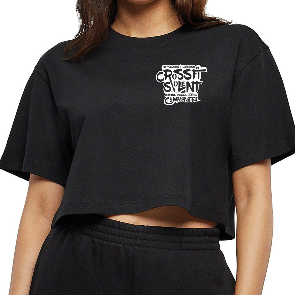 SOLENT CROSSFIT - Ladies Cropped T shirt - Community Print
