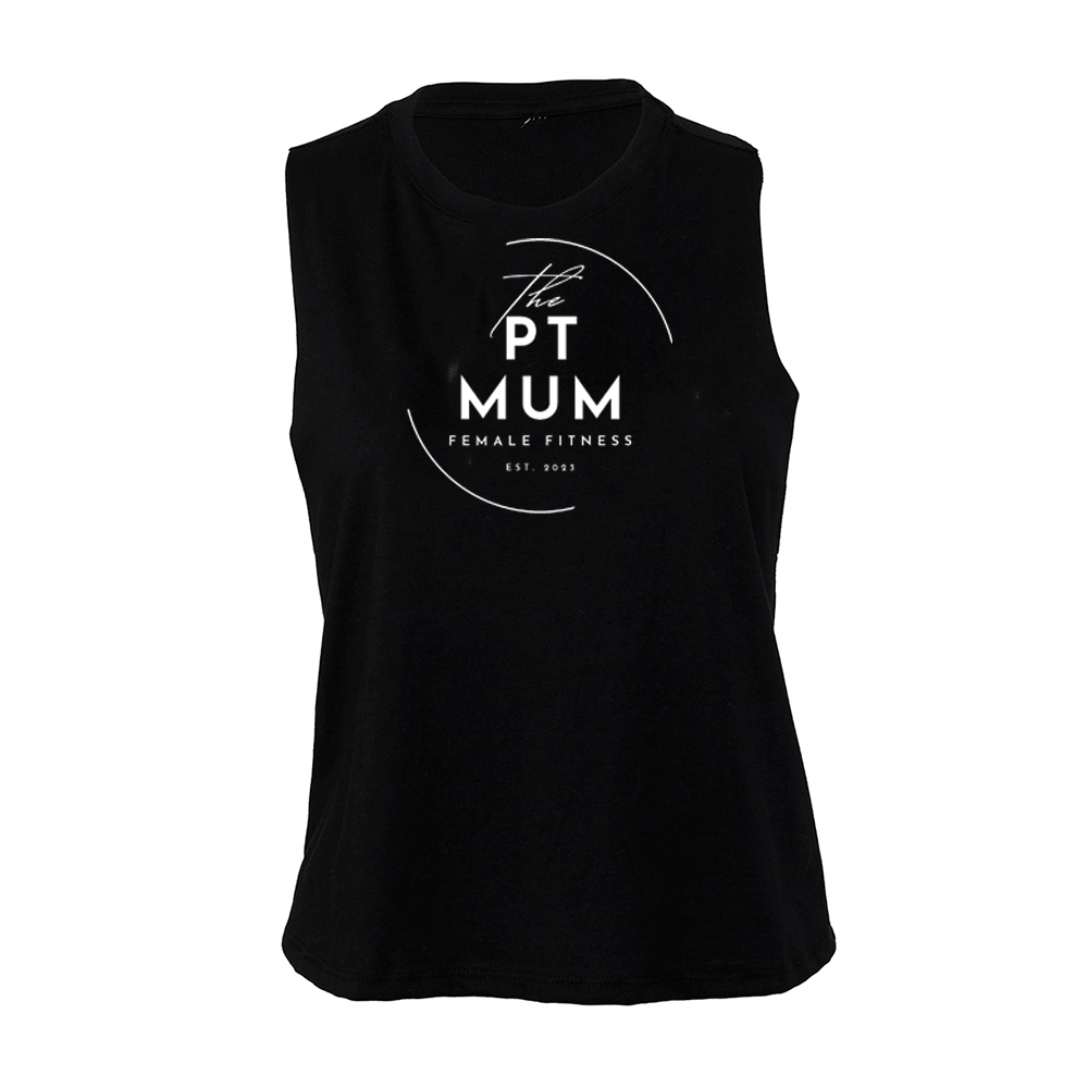 The PT Mum - Cropped racer back vest
