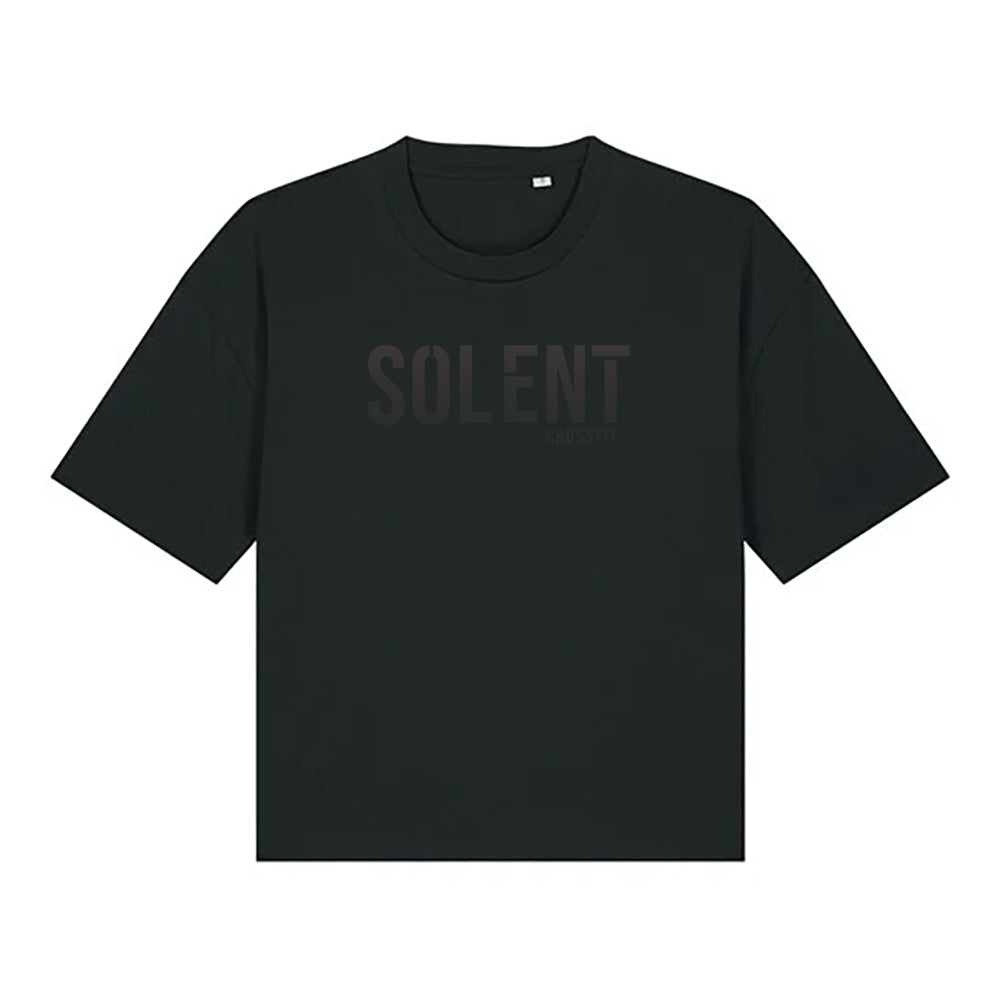 Ladies short Boxy T shirt - Standard Solent Print