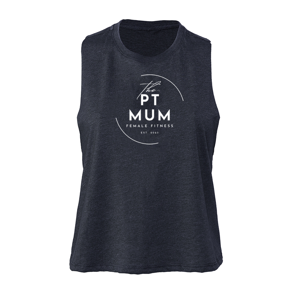 The PT Mum - Cropped racer back vest