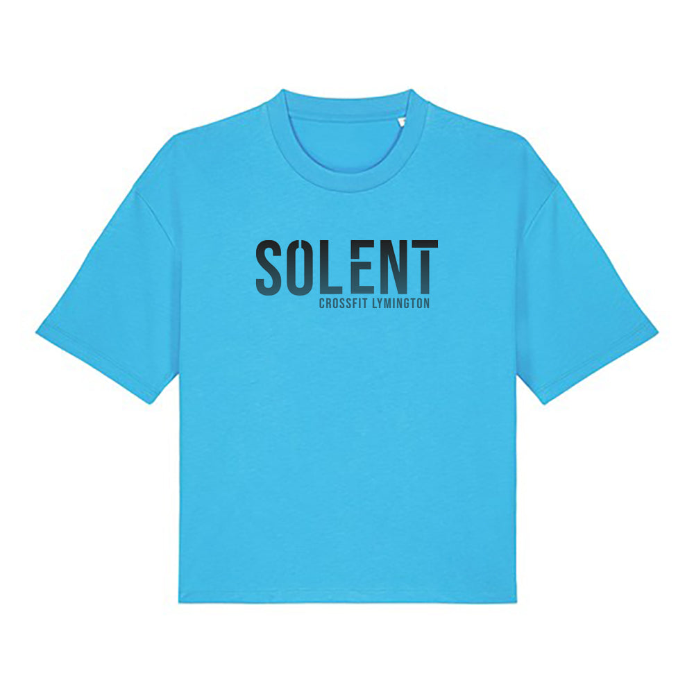 Ladies Boxy short T shirt - Standard Lymington Print