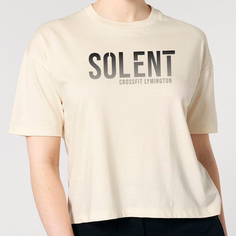 Ladies Boxy short T shirt - Standard Lymington Print