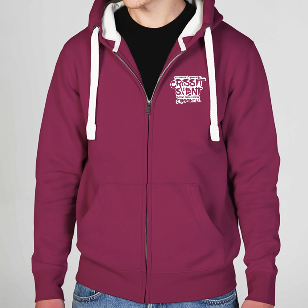 SOLENT CROSSFIT - Heavyweight Zip Up hoodie - Community Print
