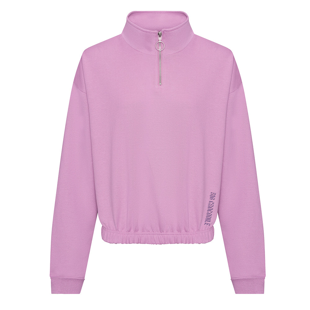 Cropped 1/4 zip Sweatshirt