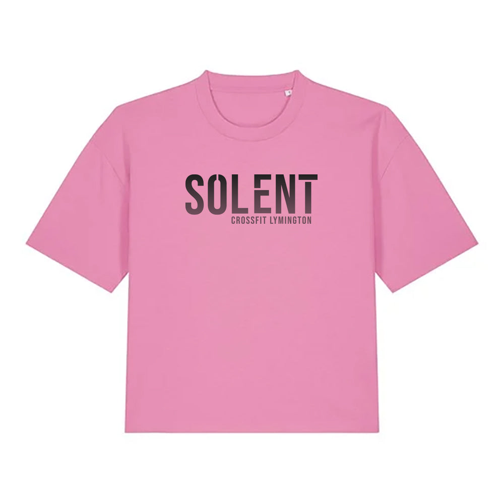 Ladies Boxy short T shirt - Standard Lymington Print