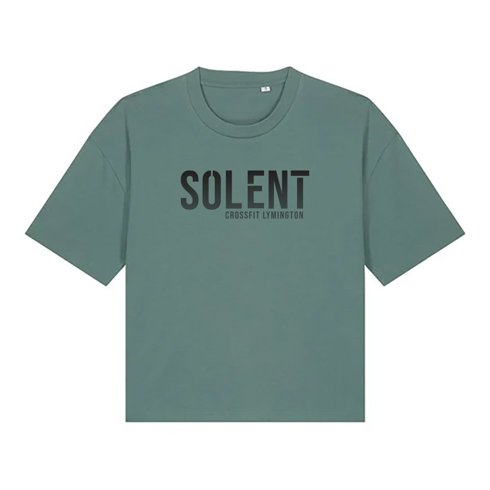 Ladies Boxy short T shirt - Standard Lymington Print