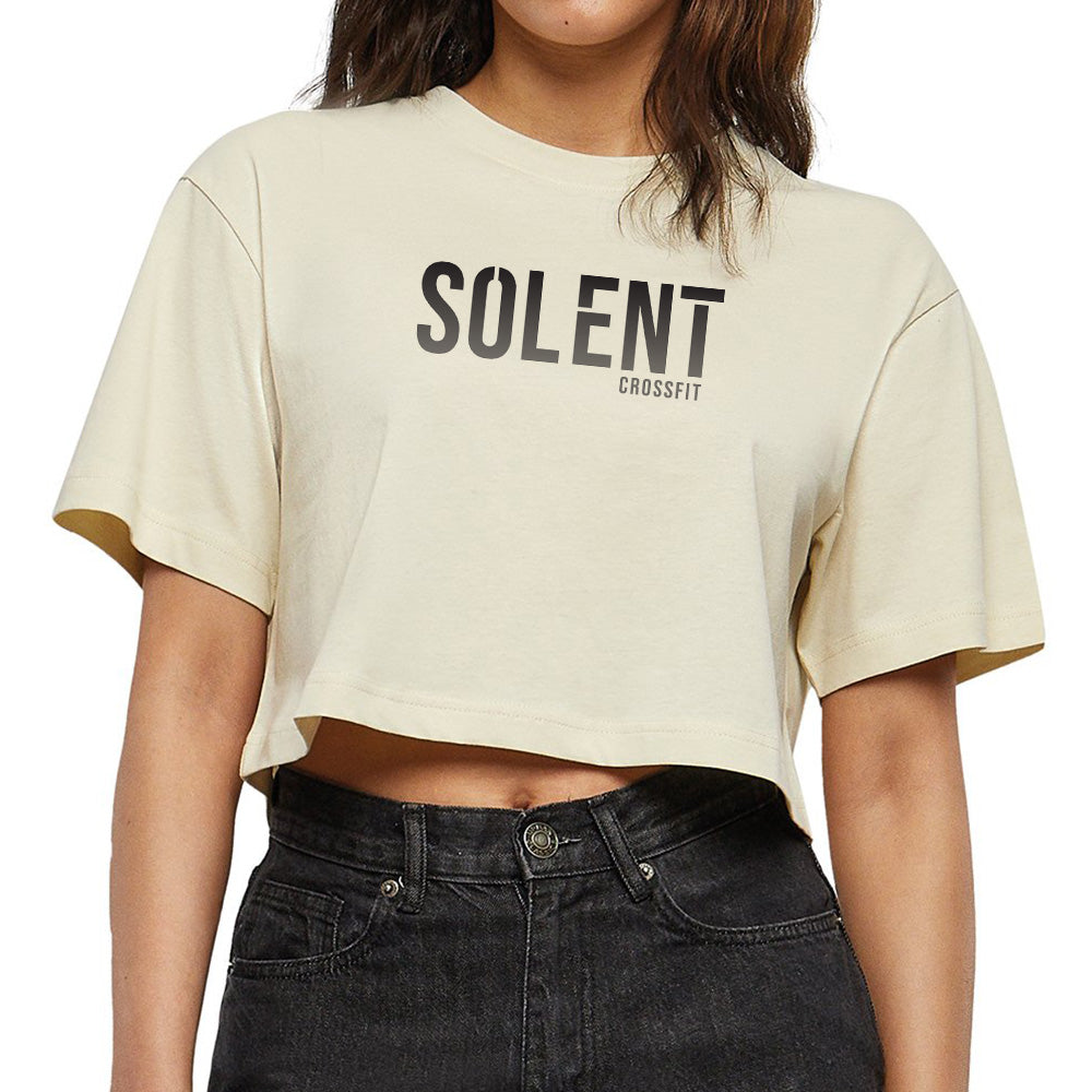 SOLENT CROSSFIT - Ladies Cropped T shirt - Standard Print
