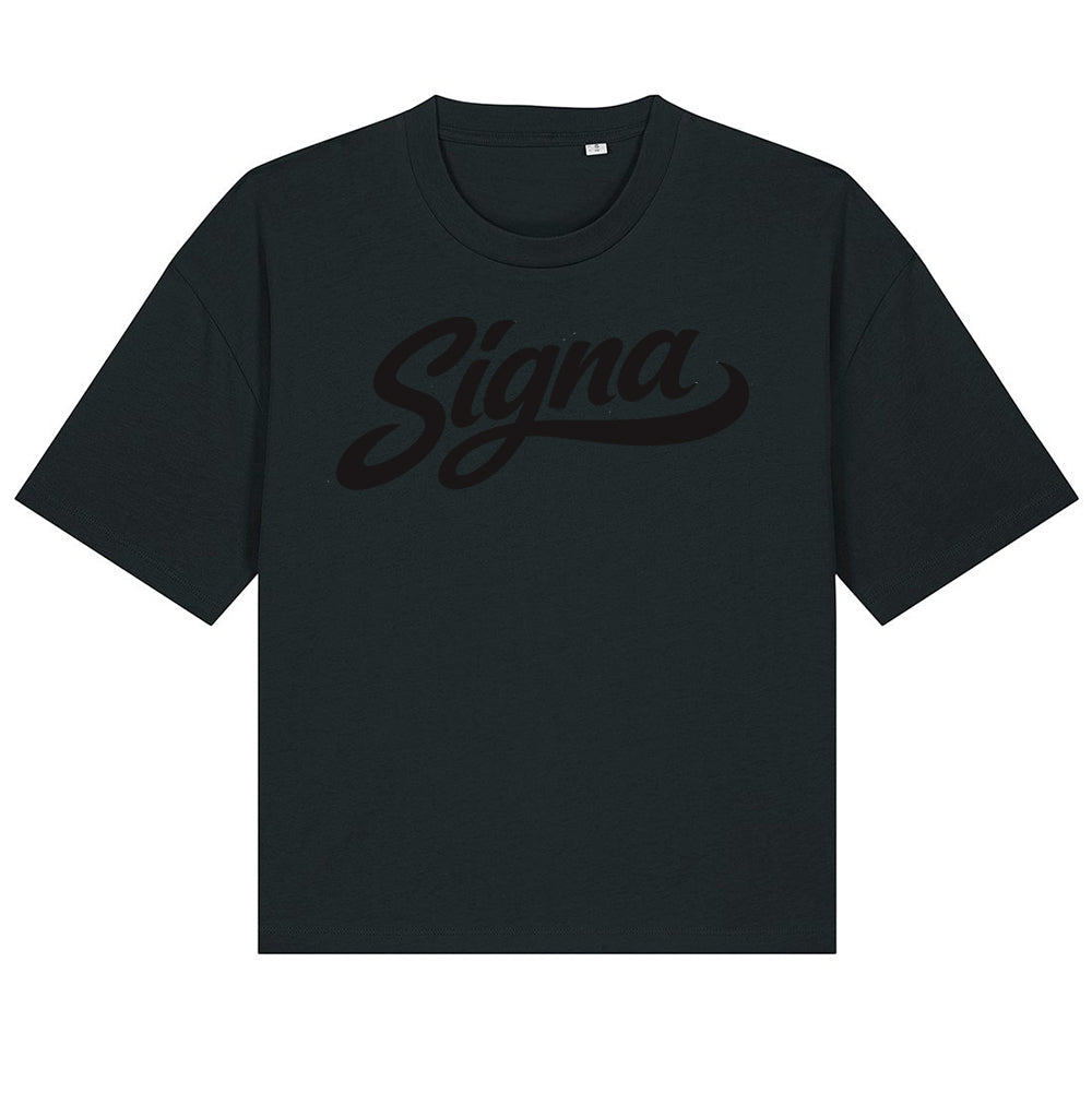 Boxy short T shirt - Large Print