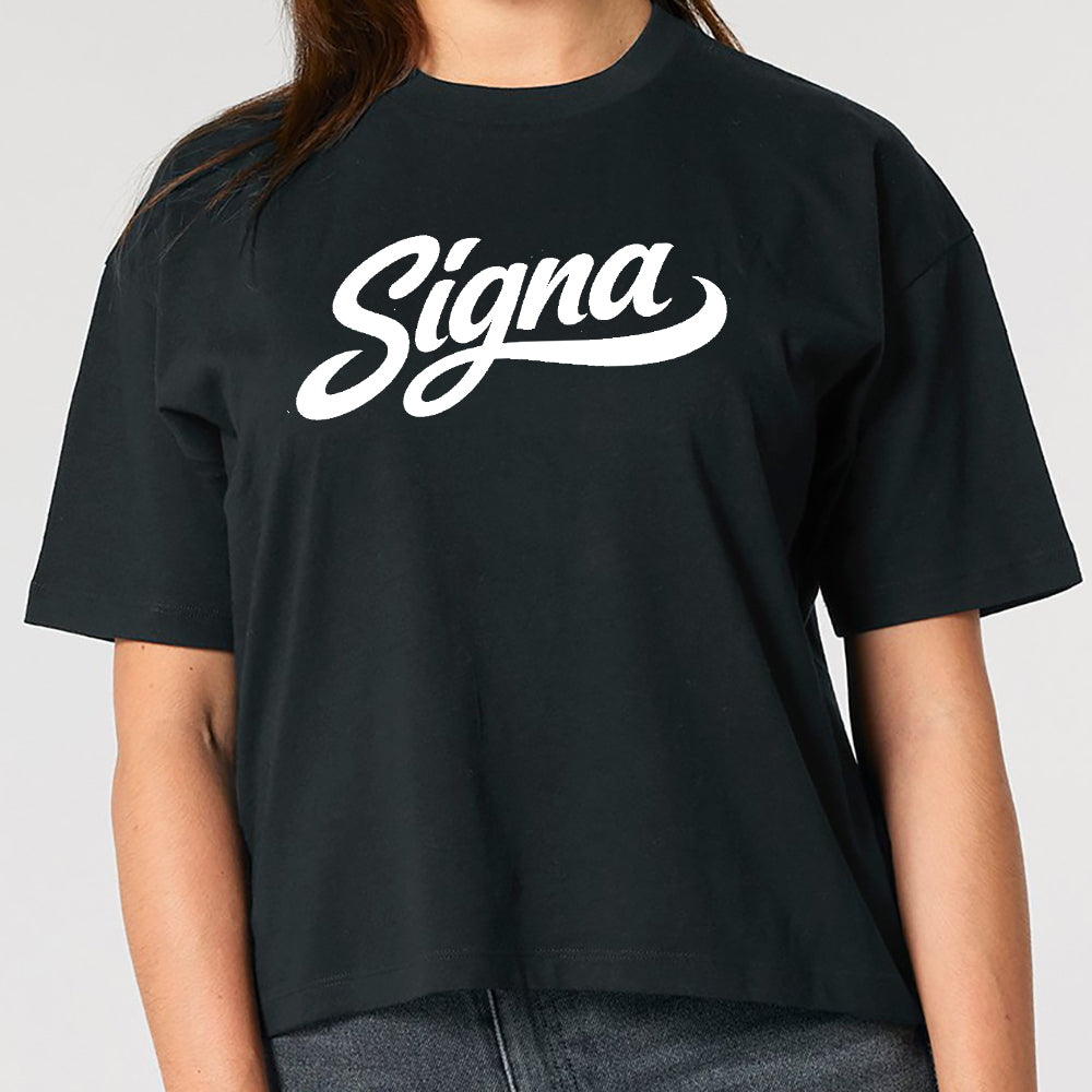 Boxy short T shirt - Large Print