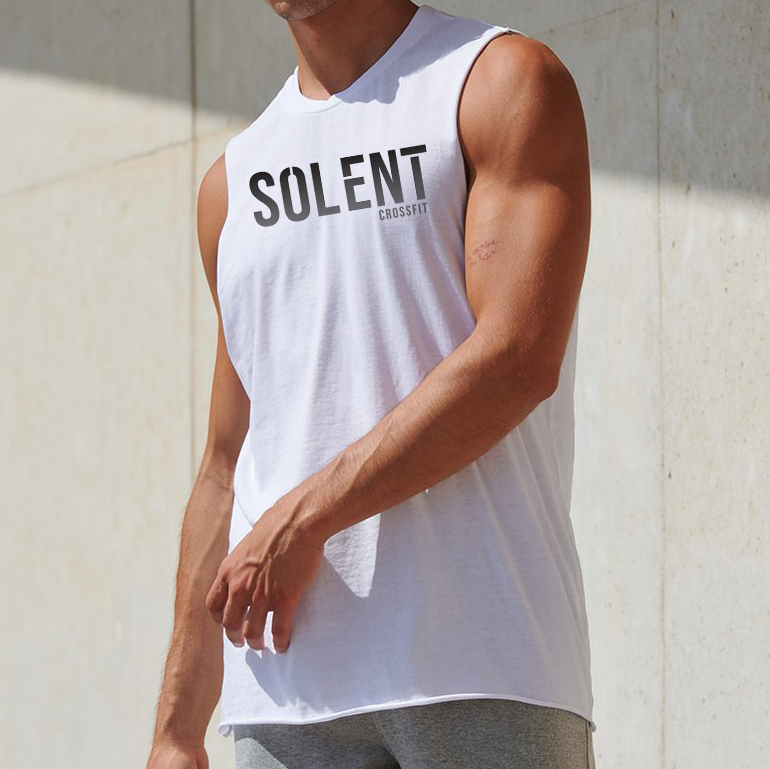 SOLENT CROSSFIT - MENS MUSCLE VEST - STANDARD PRINT