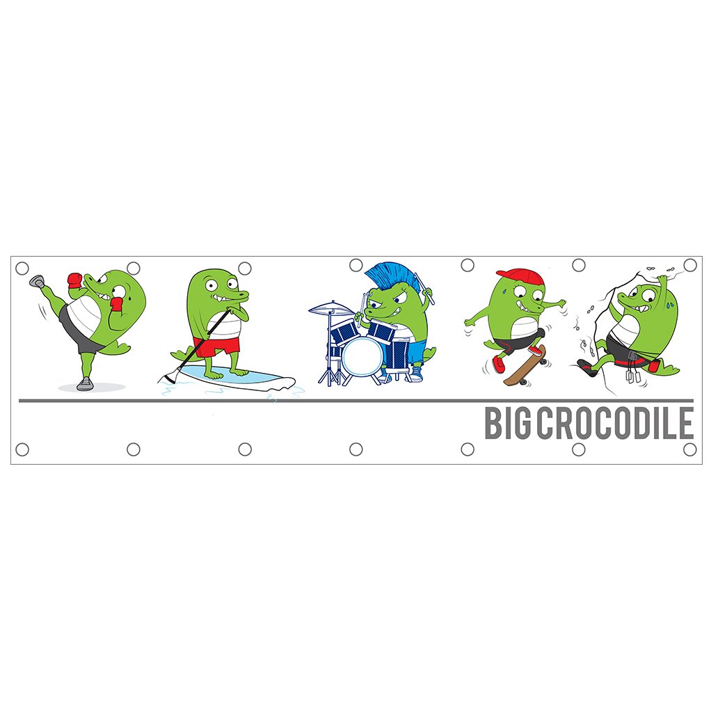 Banner - Big Crocodile Banner - Build Your Own
