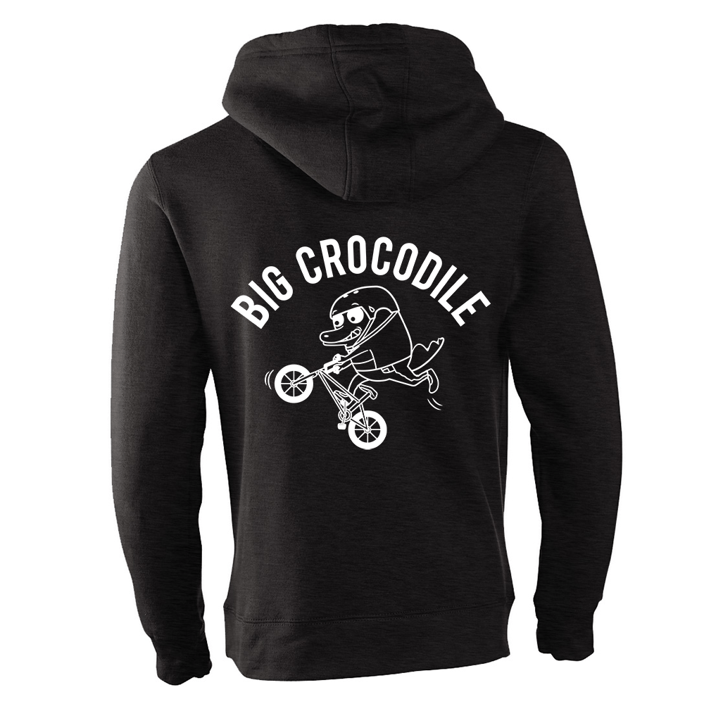 BMX Fleece Lined Zip Up Hoodie - Big Crocodile