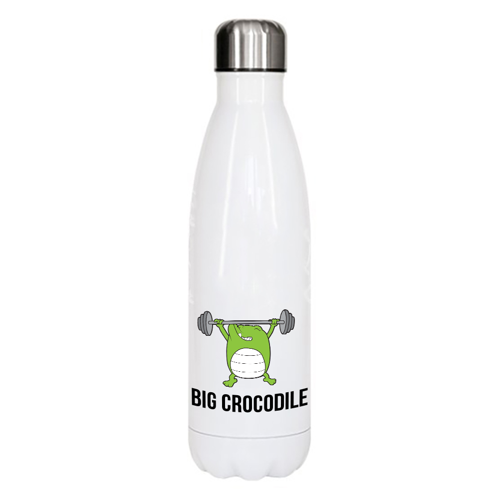 Bottle - Forza / Big Crocodile White Metal Bottle