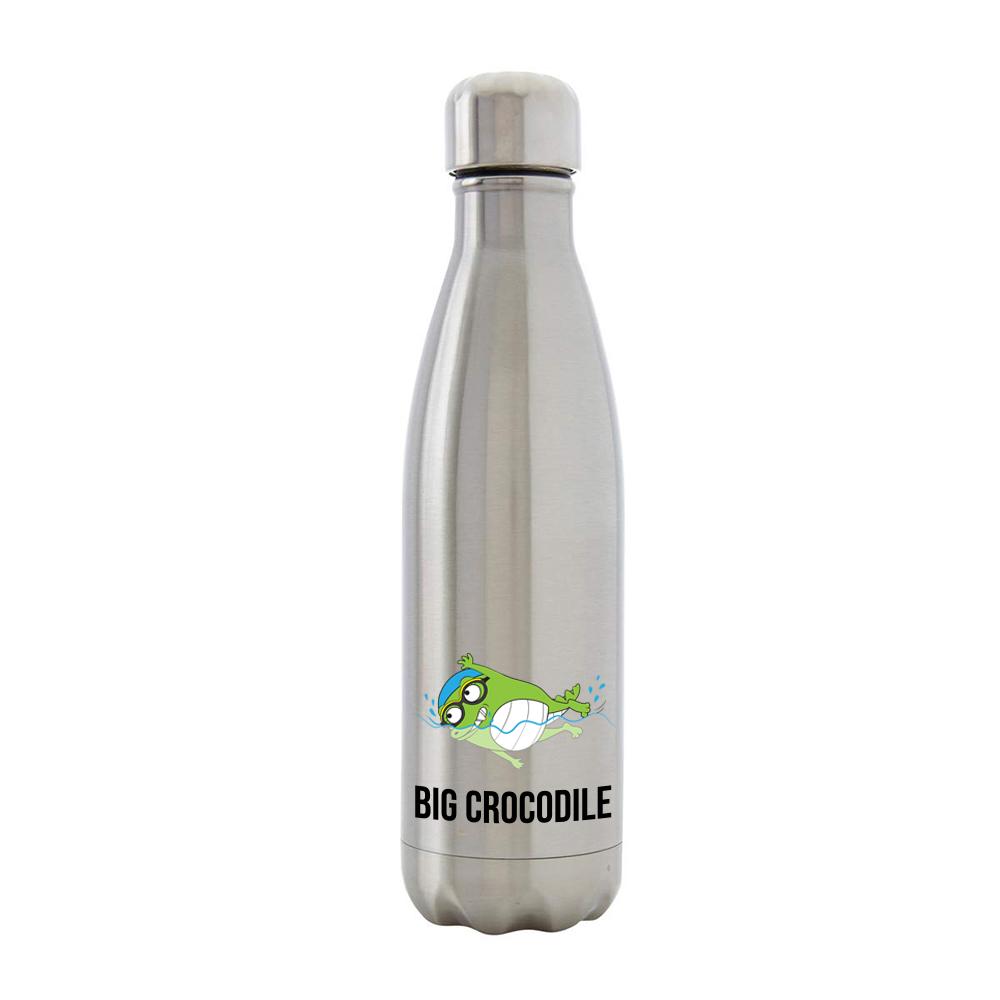 Bottle - Silver Metal Bottle - Choose Your Croc