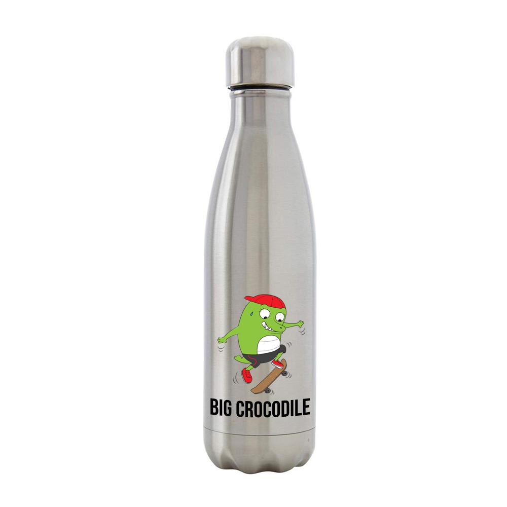 Bottle - Silver Metal Bottle - Choose Your Croc