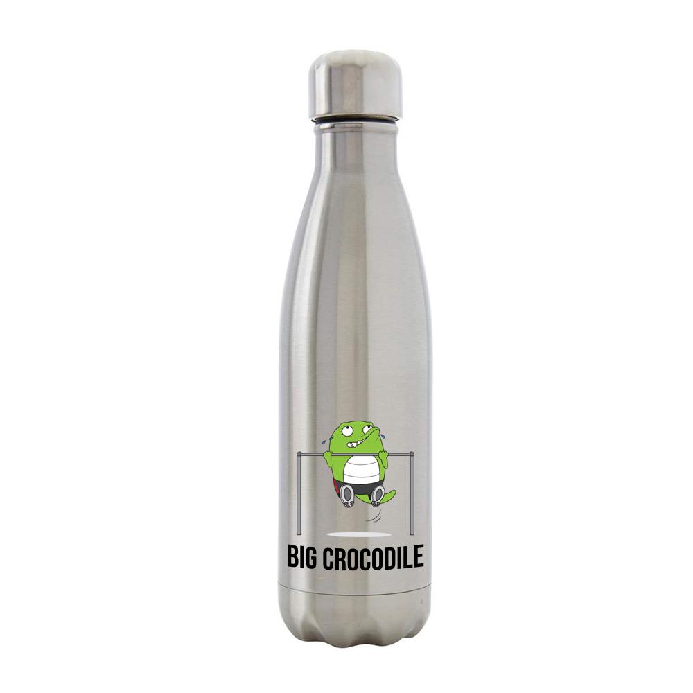 Bottle - Silver Metal Bottle - Choose Your Croc