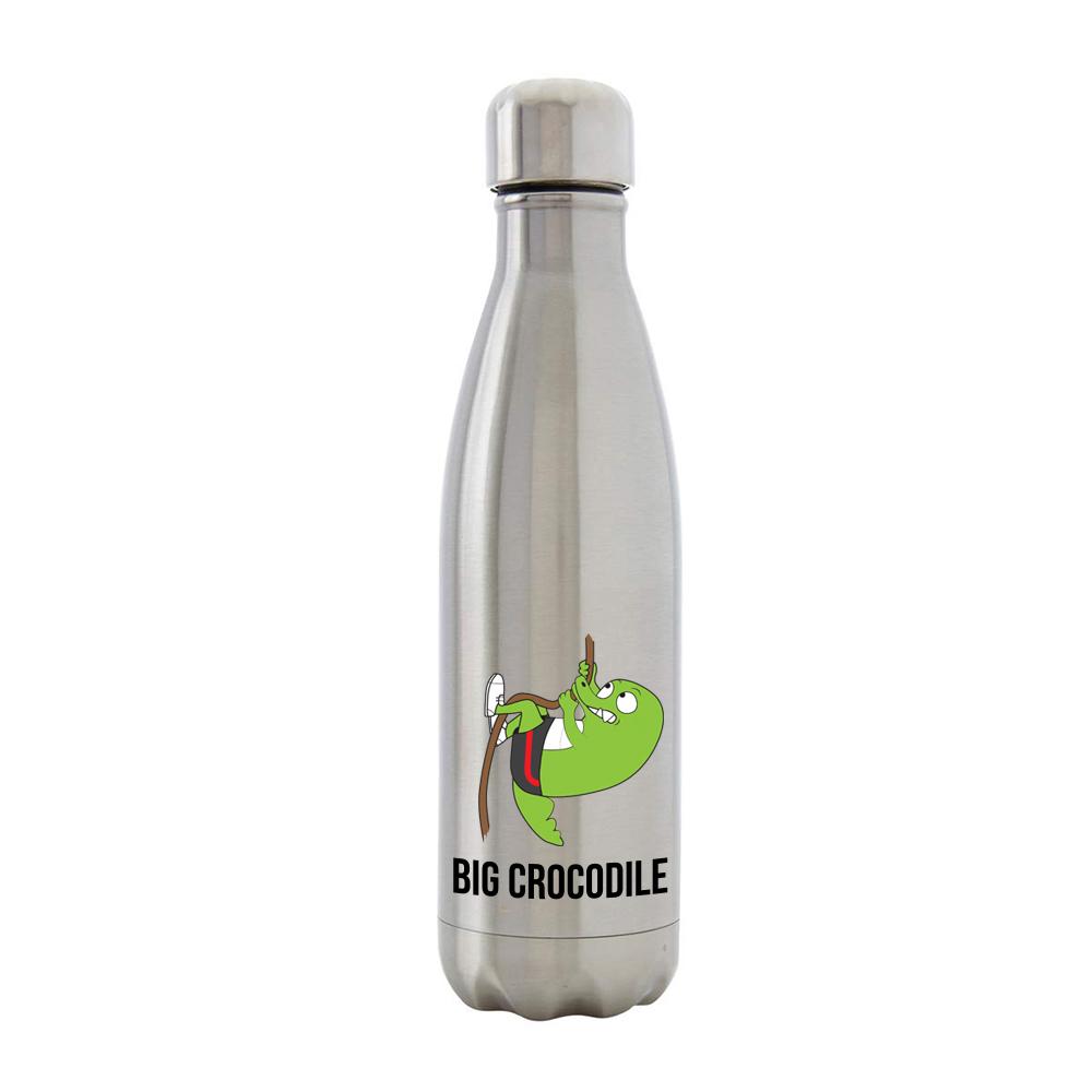 Bottle - Silver Metal Bottle - Choose Your Croc