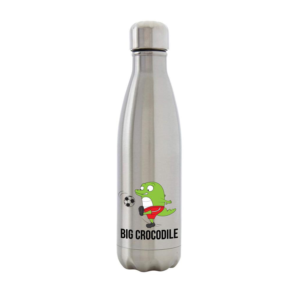 Bottle - Silver Metal Bottle - Choose Your Croc