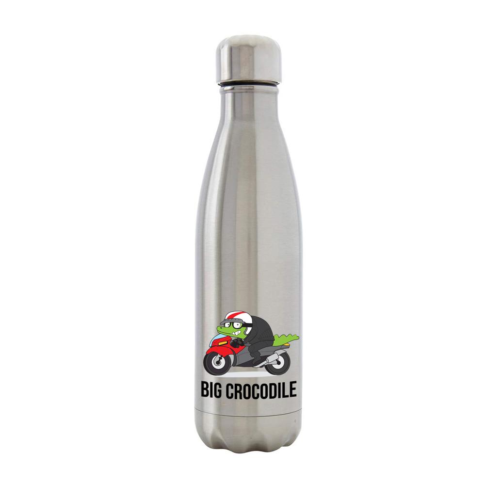 Bottle - Silver Metal Bottle - Choose Your Croc
