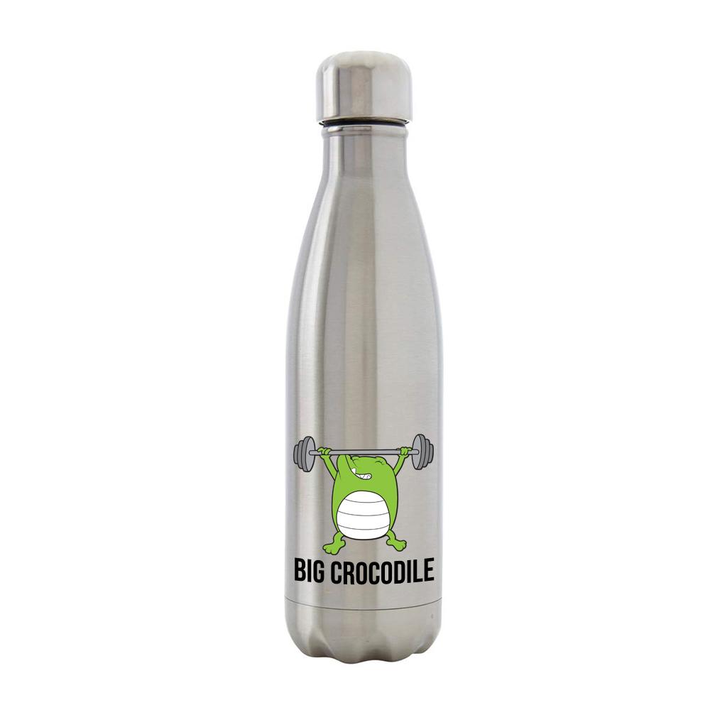 Bottle - Silver Metal Bottle - Choose Your Croc
