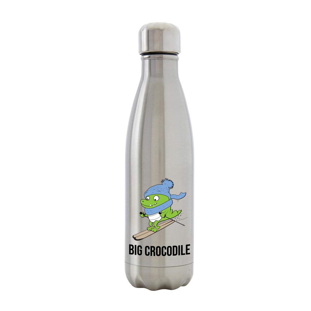 Bottle - Silver Metal Bottle - Choose Your Croc