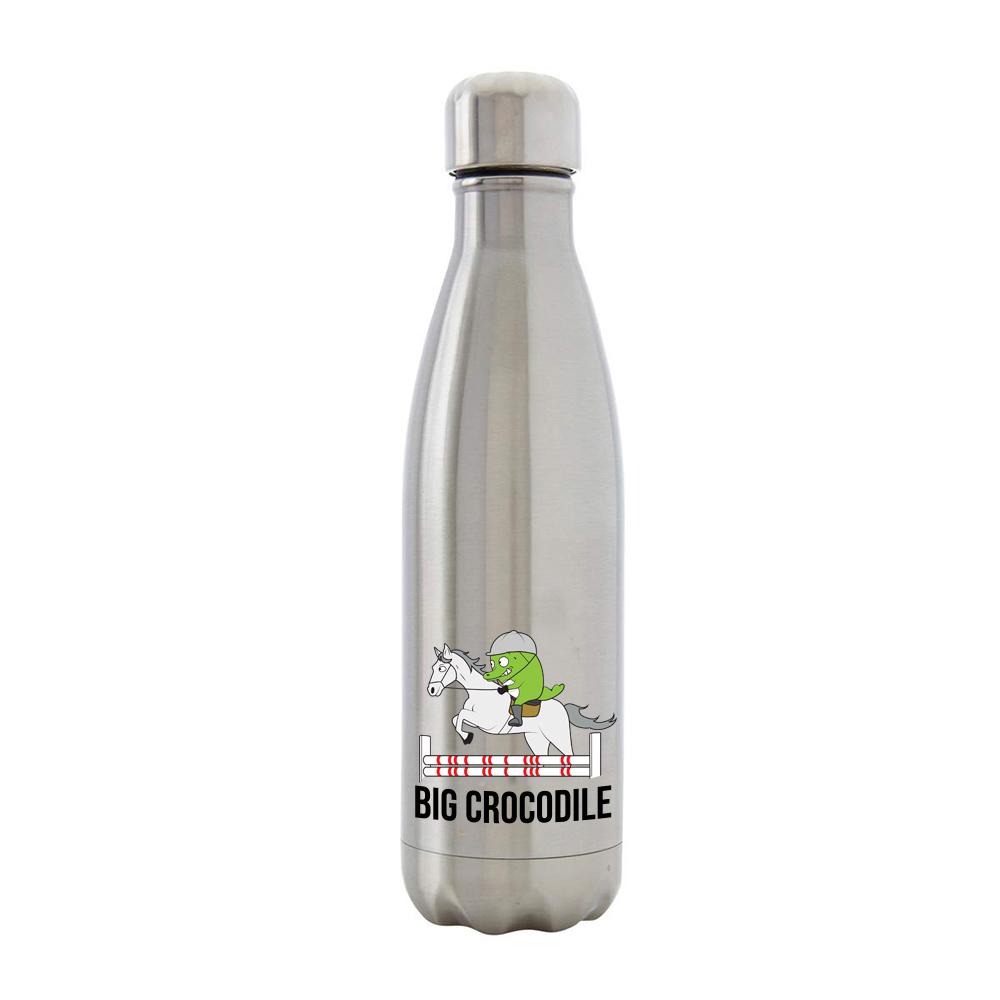 Bottle - Silver Metal Bottle - Choose Your Croc