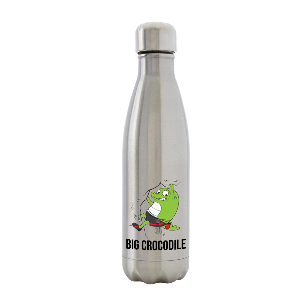 Bottle - Silver Metal Bottle - Choose Your Croc