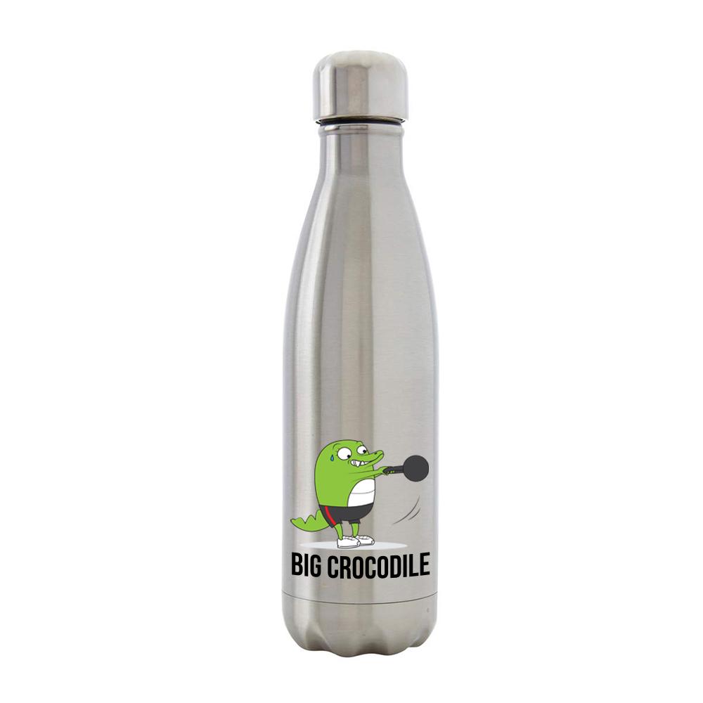 Bottle - Silver Metal Bottle - Choose Your Croc