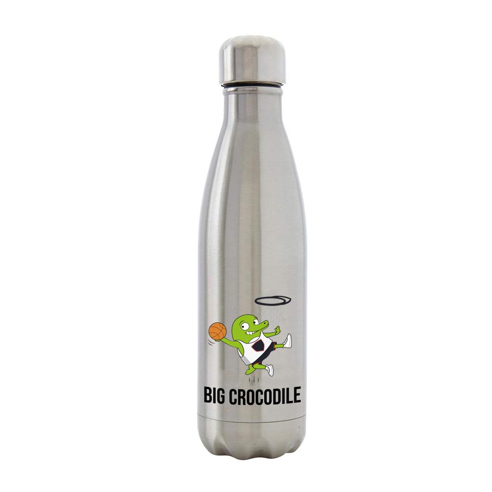 Bottle - Silver Metal Bottle - Choose Your Croc