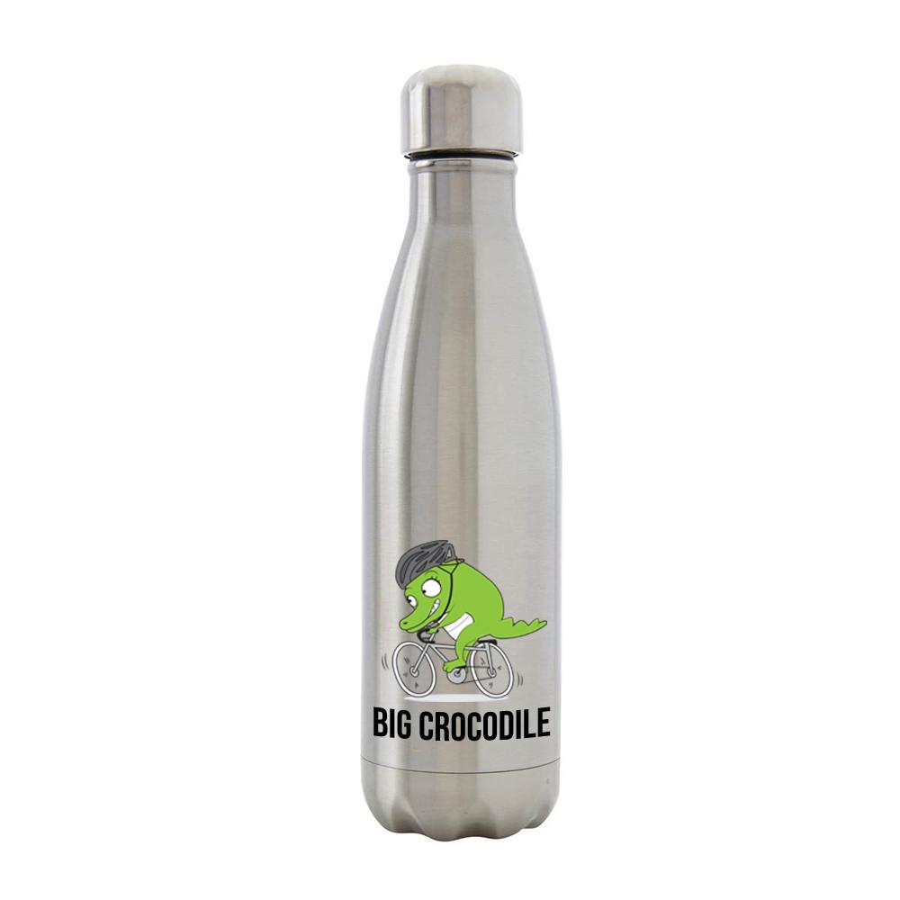 Bottle - Silver Metal Bottle - Choose Your Croc