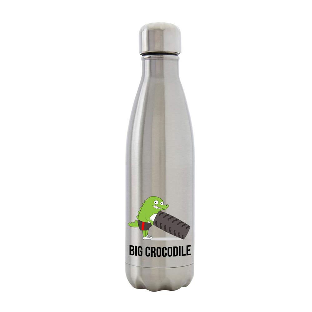 Bottle - Silver Metal Bottle - Choose Your Croc