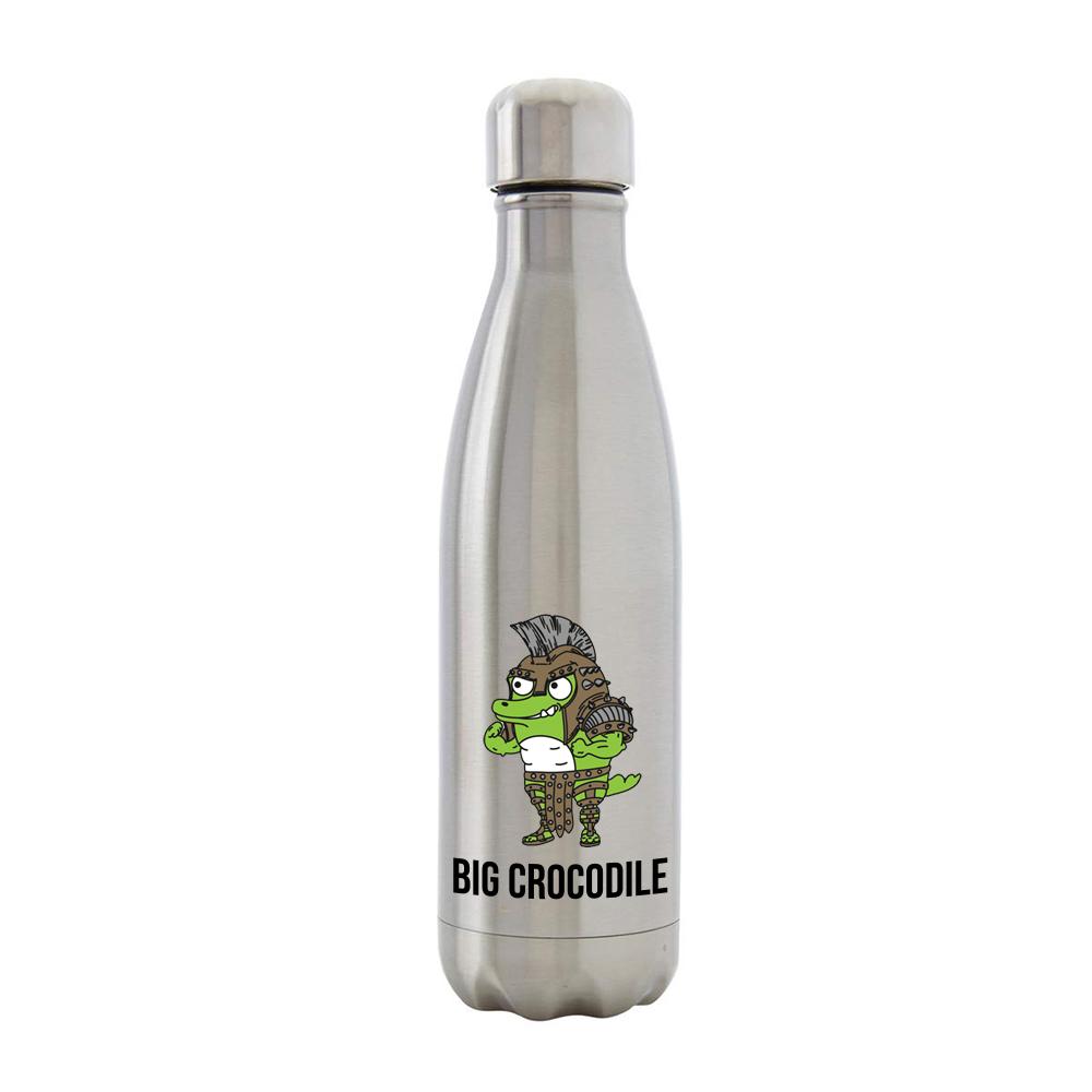 Bottle - Silver Metal Bottle - Choose Your Croc