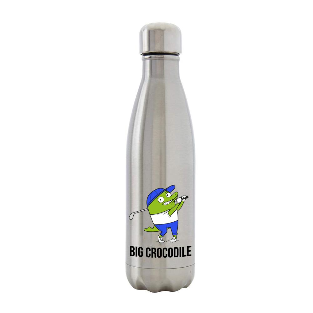 Bottle - Silver Metal Bottle - Choose Your Croc