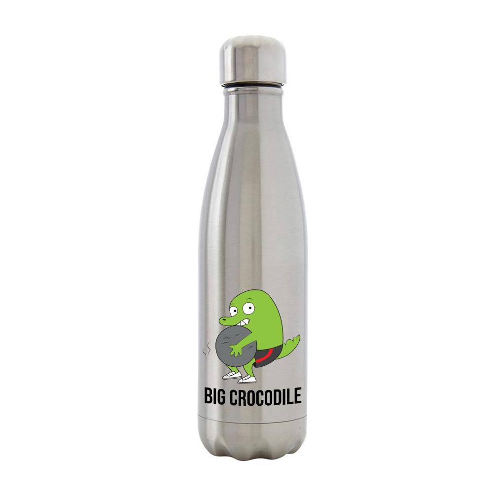 Bottle - Silver Metal Bottle - Choose Your Croc