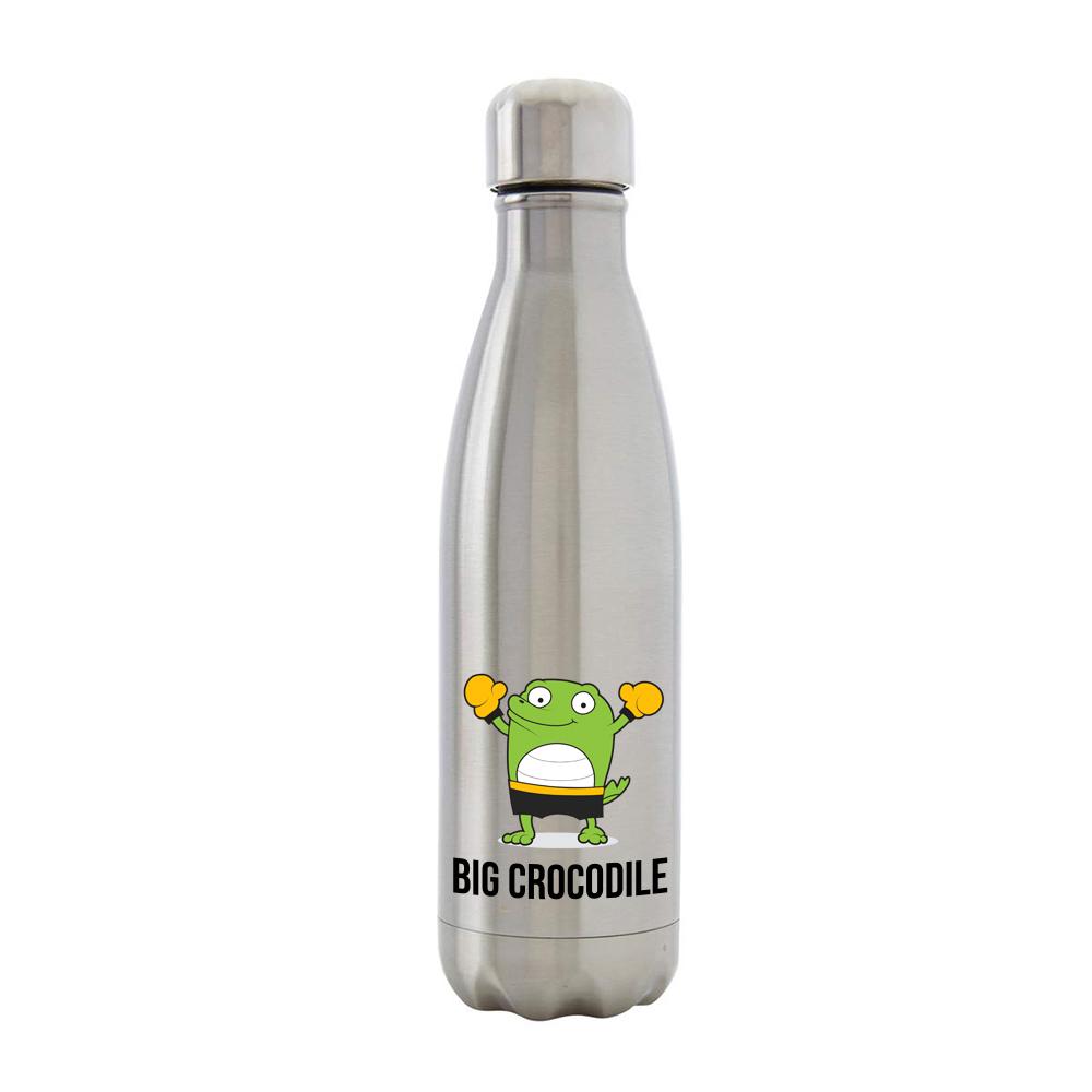 Bottle - Silver Metal Bottle - Choose Your Croc