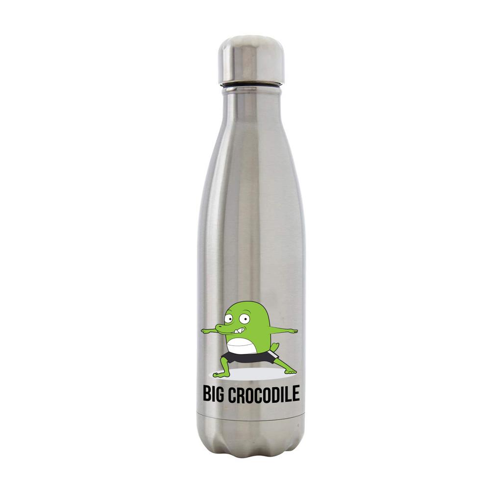 Bottle - Silver Metal Bottle - Choose Your Croc