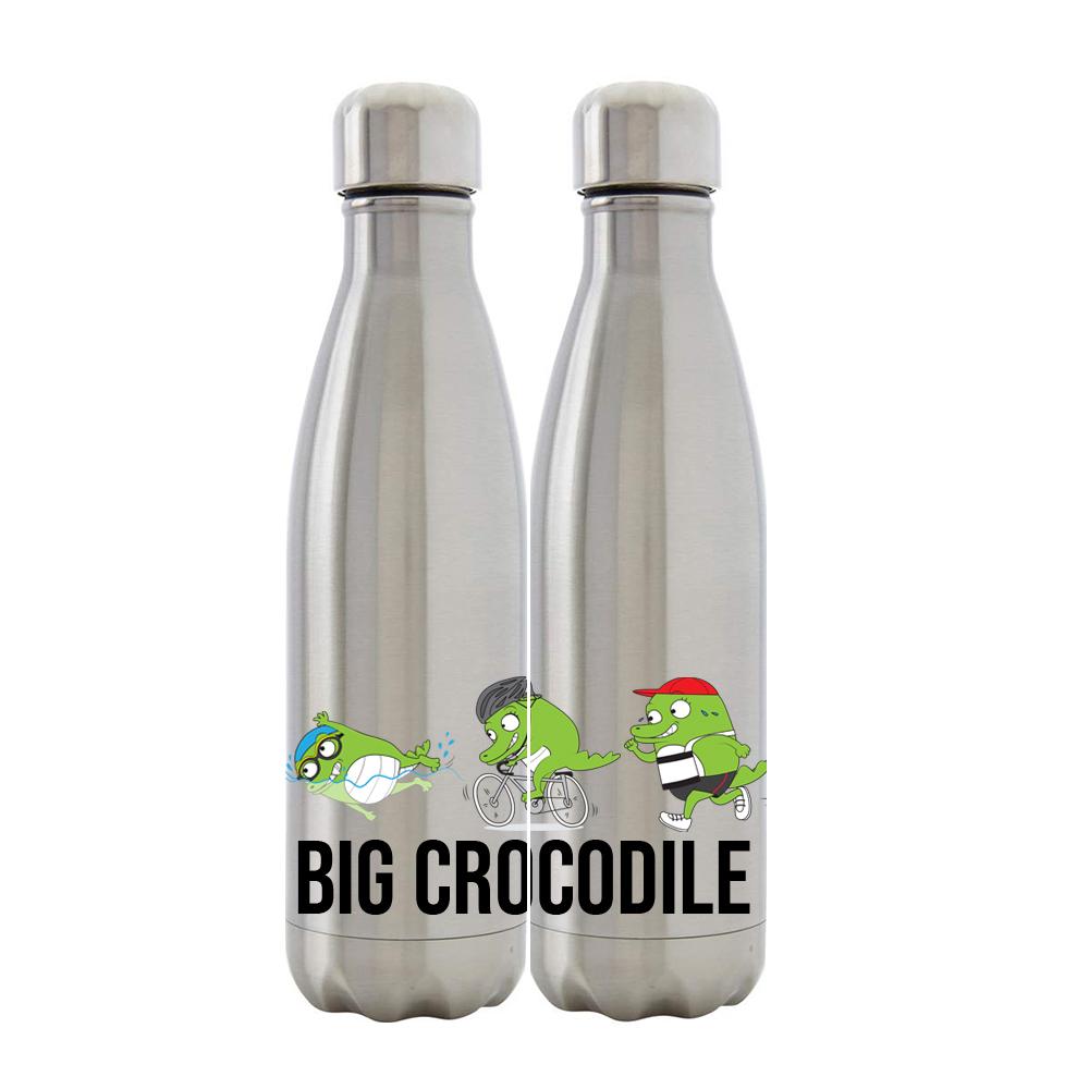 Bottle - Silver Metal Bottle - Choose Your Croc