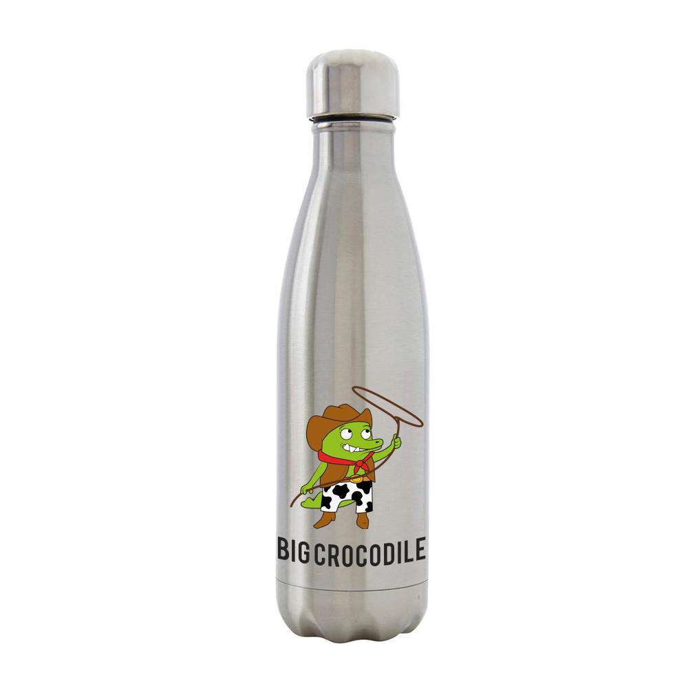 Bottle - Silver Metal Bottle - Choose Your Croc