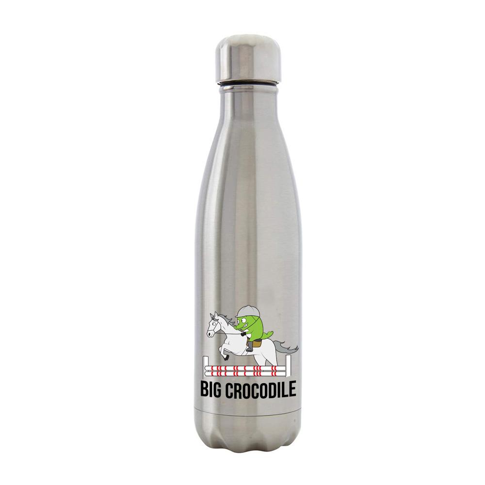 Bottle - Silver Metal Bottle - Choose Your Croc